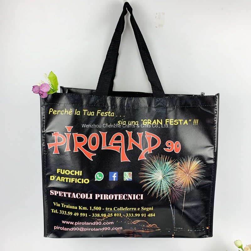 Custom Logo Printed PP Non Woven Fabric Tote Bag for Promotion