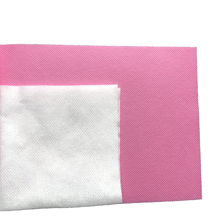 Pink Spunlace Nonwoven Fabric for Wet Wipes Non Woven Embossed Fabric