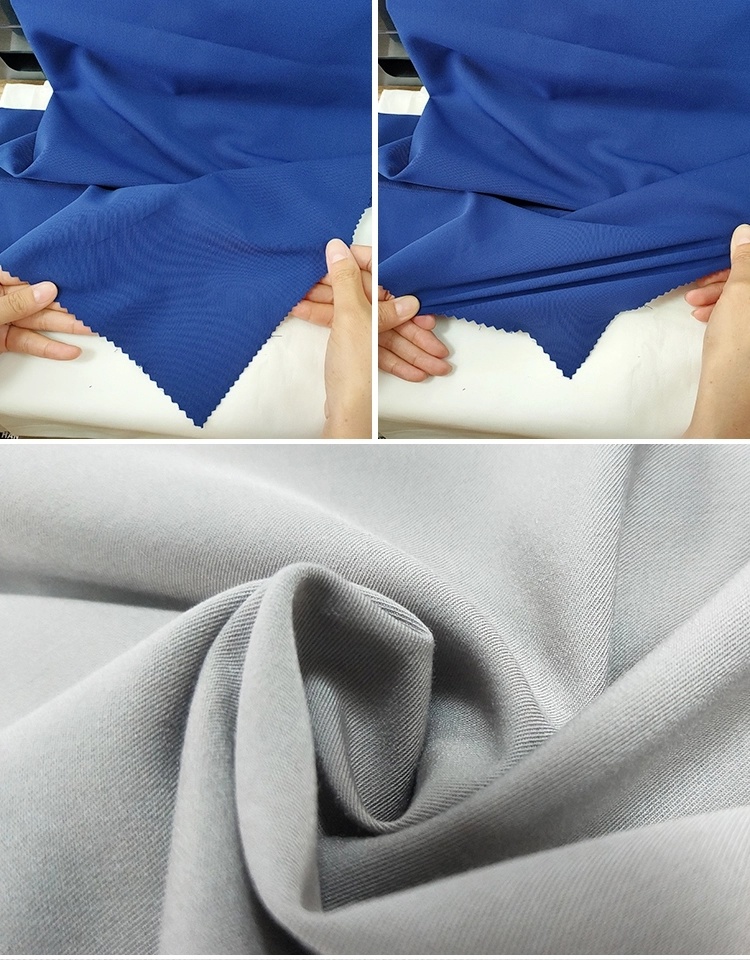 Wholesales 160GSM Polyester Rayon Spandex Fabric Rayon Fabric Solid Color Tr Fabric