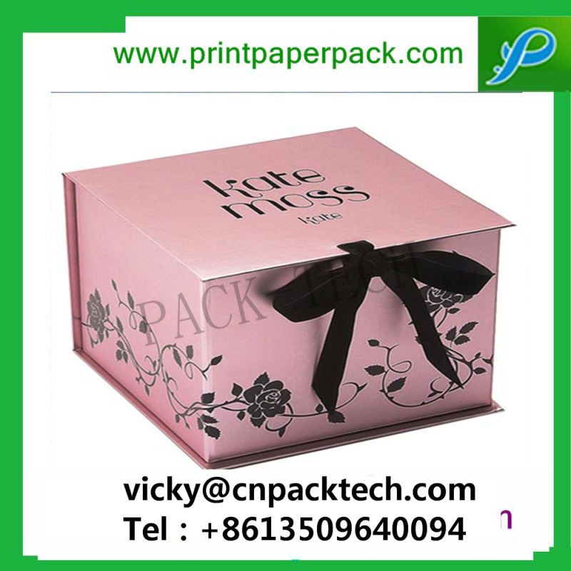 Custom Made Boxes Bespoke Logo Printed Gift Packaging Box Gift Packaging Box with Ribbon Closure