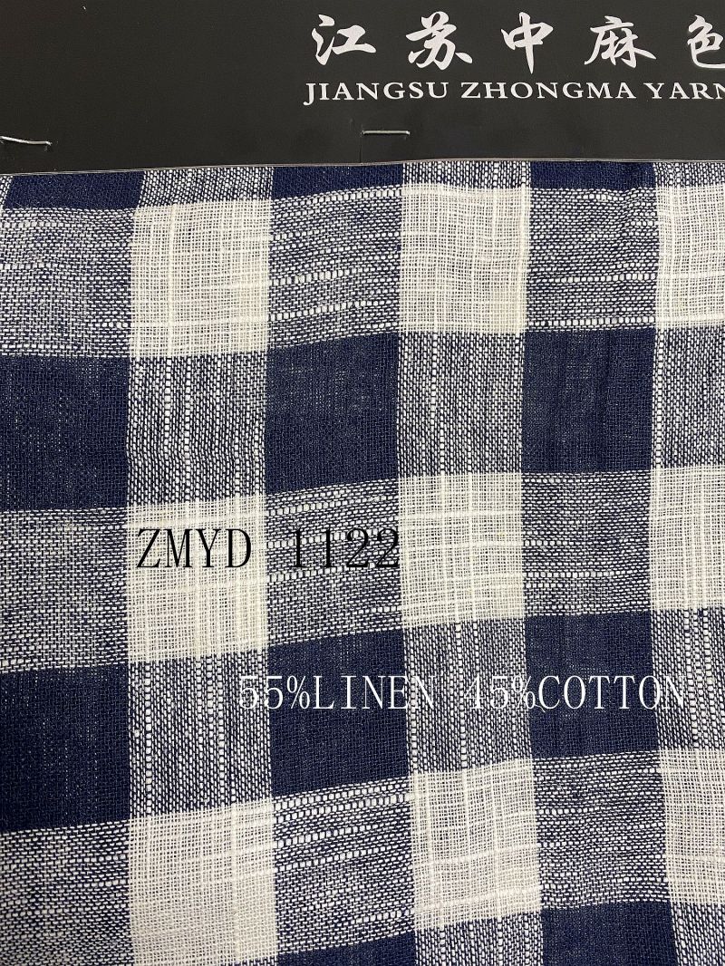 Best Selling Slub Linen Cotton Fabric Zmyd 1122