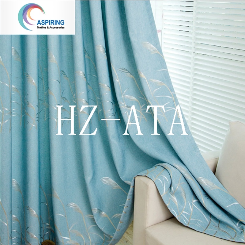 Jacquard Woven 100% Polyester Curtain Fabric
