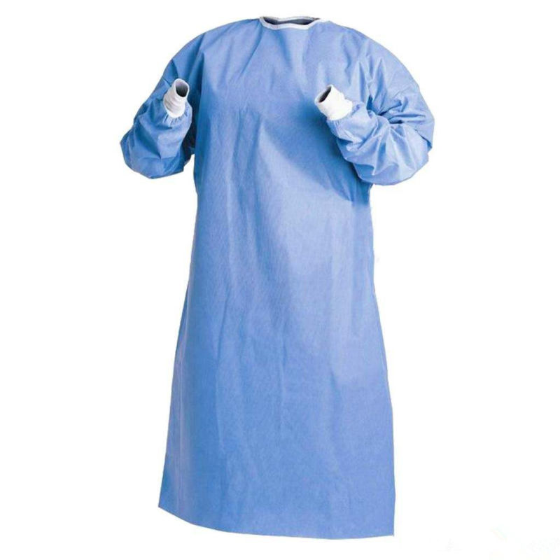 Disposable Hospital Medical Surgicalgown SMS Non Woven Fabric Surgical Gown