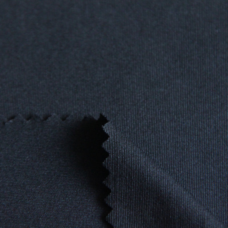 Polyester&Spandex Knit Jersey Fabric Black 170GSM for Sportswear/Garment/Apparel/Clothes