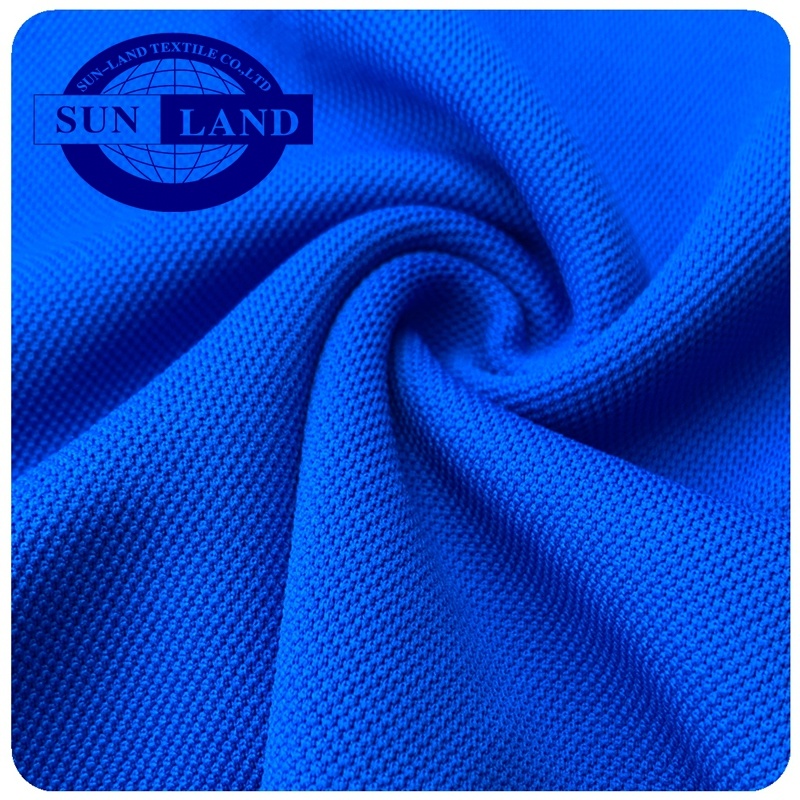 China Make-to-Order Factory Customized Polyester Coolpass Dry Fit Pique Weft Knitted Mesh Fabric