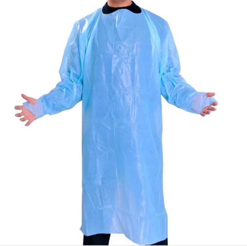 CPE Cheap Disposable Medical Protective Gown Medical Non Woven/PP Coverall/Protect Gown Clothing/Isolation Gowns