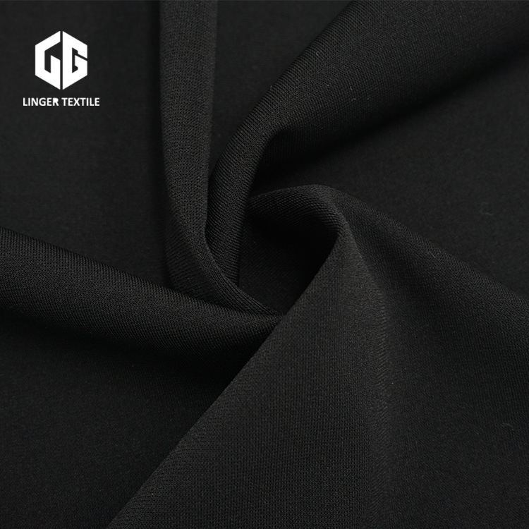 New Arrival Polyester and Spandex 50*50 Composite Yarn Roma Fabric