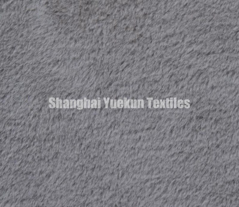 Rabbit Fur Polyester Fabric Bonded with Polyester Suede Fabric Suede Coat Fabric