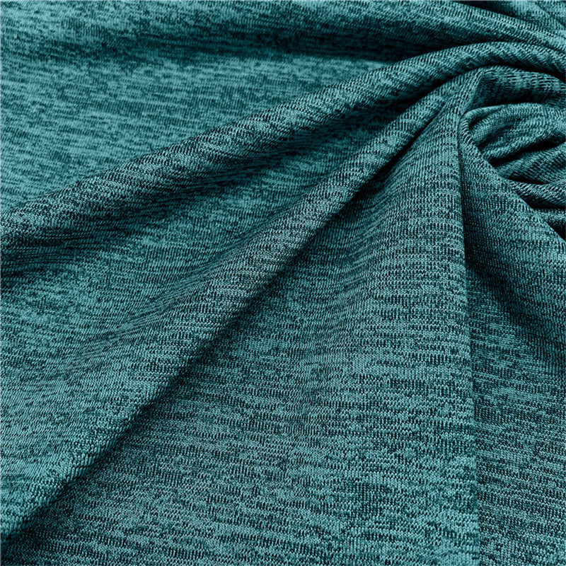 Cooling Fabric, Melange Fabric, Jersey Fabric with 90.4% Polyester 9.6%Spandex
