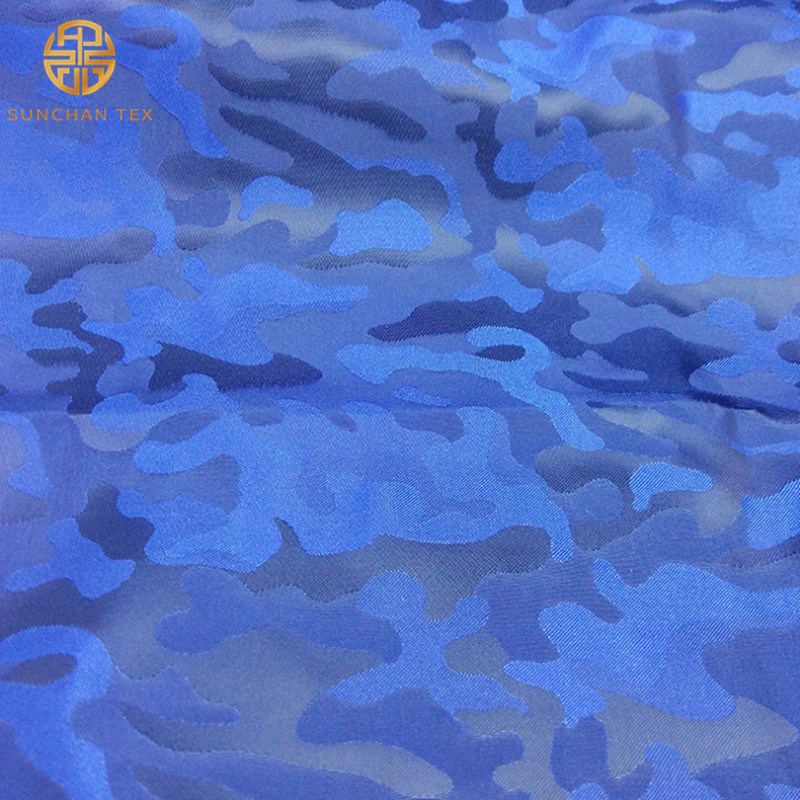 Camouflage Jacquard Polyester Viscose Fabric for Lining