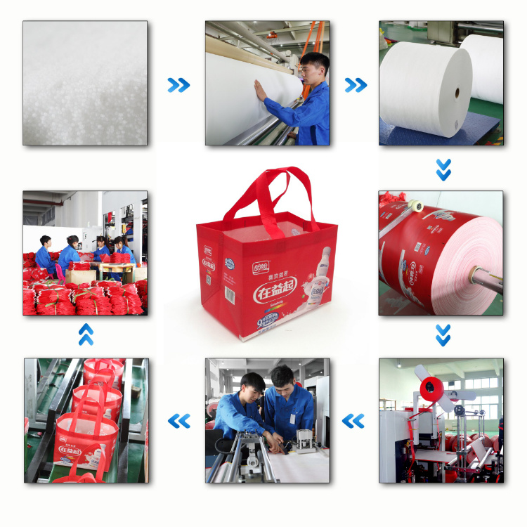 Simple Promotion PP Non Woven Flat Tote Bag