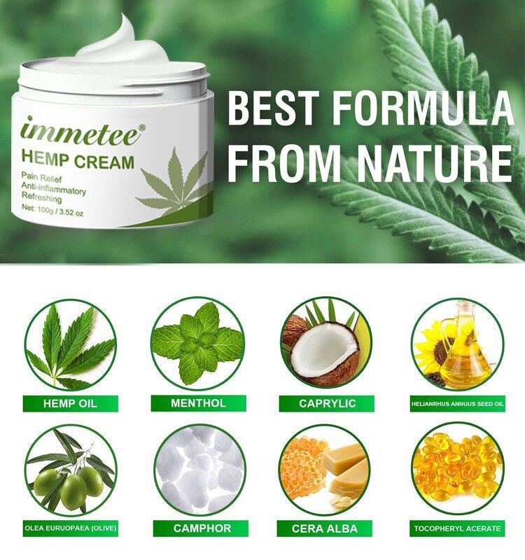 OEM/ODM/Stock Wholesale Hemp Products Hemp Face Cream Hemp Pain Cream