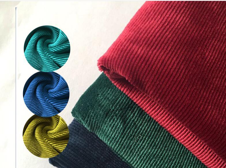 16 Wales Knitted Polyester Corduroy Fabric