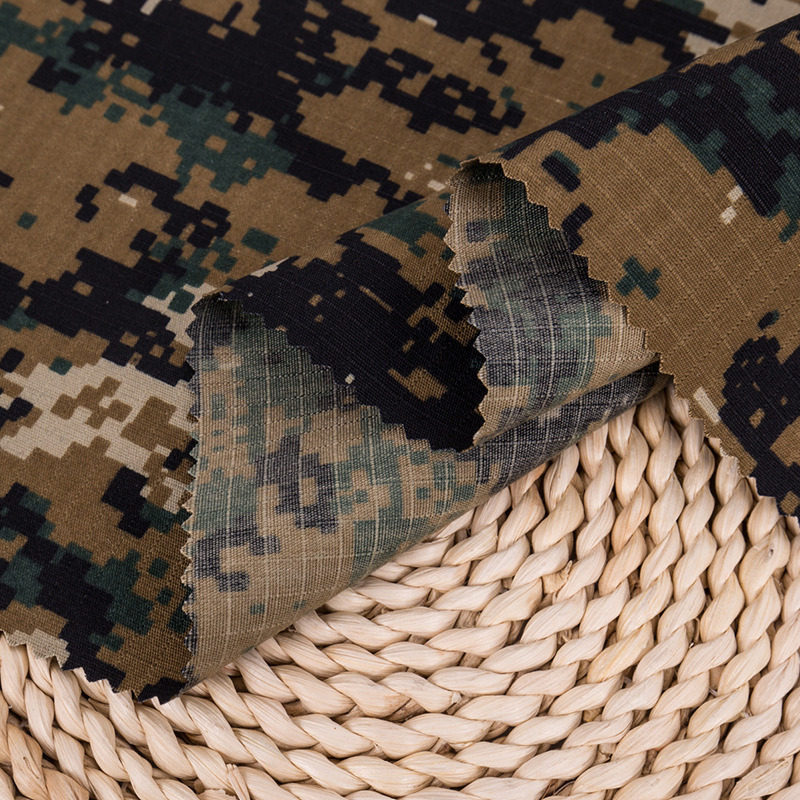 Polyester Cotton Ripstop Waterproof Camouflage Military Fabric
