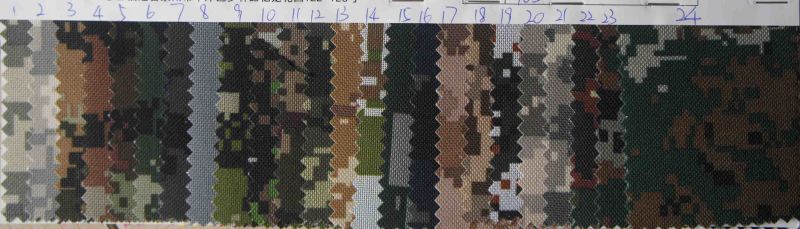 Fy-24 Military 600d Oxford Camouflage Printing Fabric