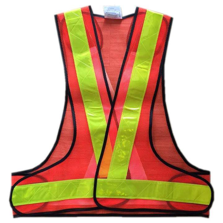 Reflective Safety Vest with PVC Tape and Mesh Fabric