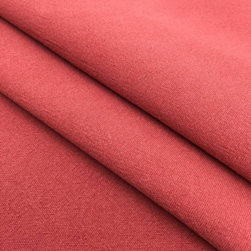 Linen Cotton Viscose Blend Sand Washing Garment Fabric