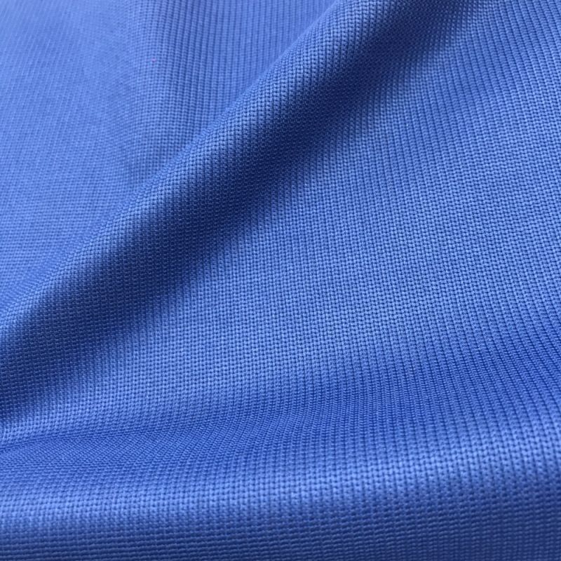 Blue Tricot Warp Knitted Fabric Dyeing Fabric for Garment