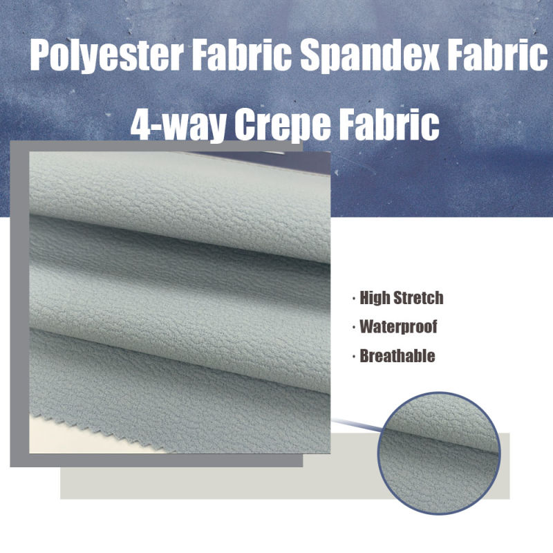 Polyester Fabric Spandex Fabric Outdoor Fabric 4-Way Crepe Fabric