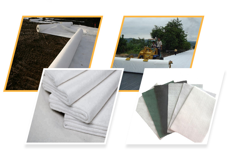 PP and Pet UV Protection Black Non Woven Polyester Geotextile