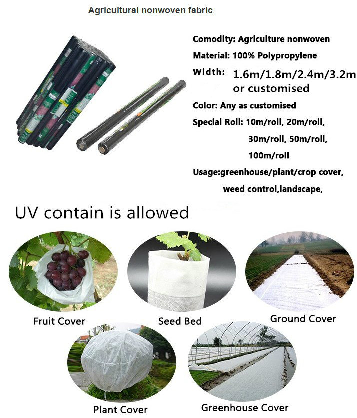17GSM 1%-4% UV Nonwoven Fabric for Agriculture Product