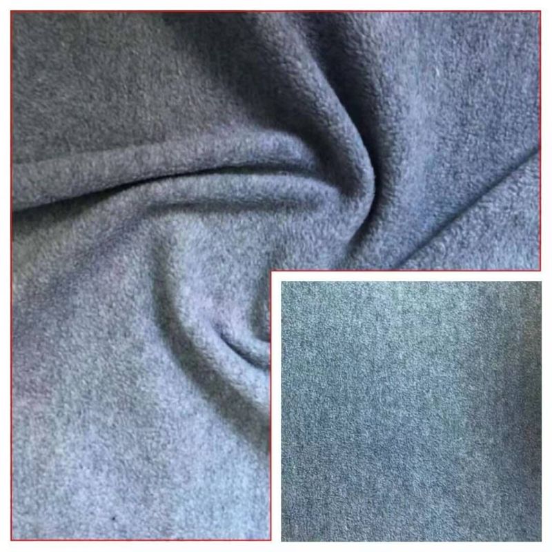 100%Polyester Melange Polar Fleece Knitted Fabric