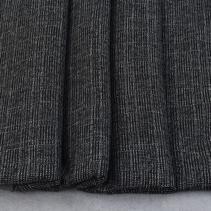 Textile Fabric Black Yarn Dyed Polyester Viscose Rayon Fabric