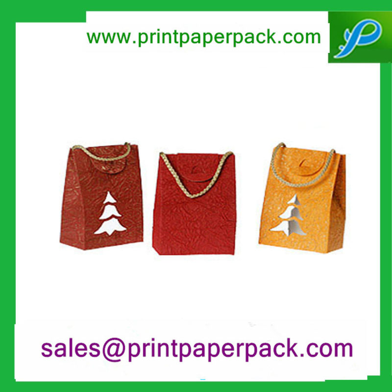 Bespoke Shopping Party Paper Present Wedding Favors Package Handle Kraft Paper Bag
