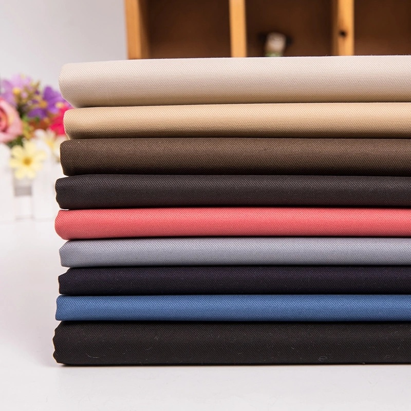 65%Polyester 32% Cotton 3% Spandex Woven Elastic Twill Fabric for Garment
