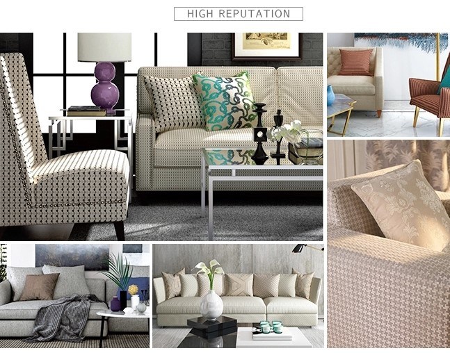 Fashion Sofa Upholstery Furniture Fabrics Jacquard Fabric to Au USA EU Dubai