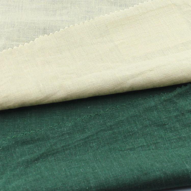 Bamboo Slub Style Indanthrene Dyed Linen Rayon Fabric