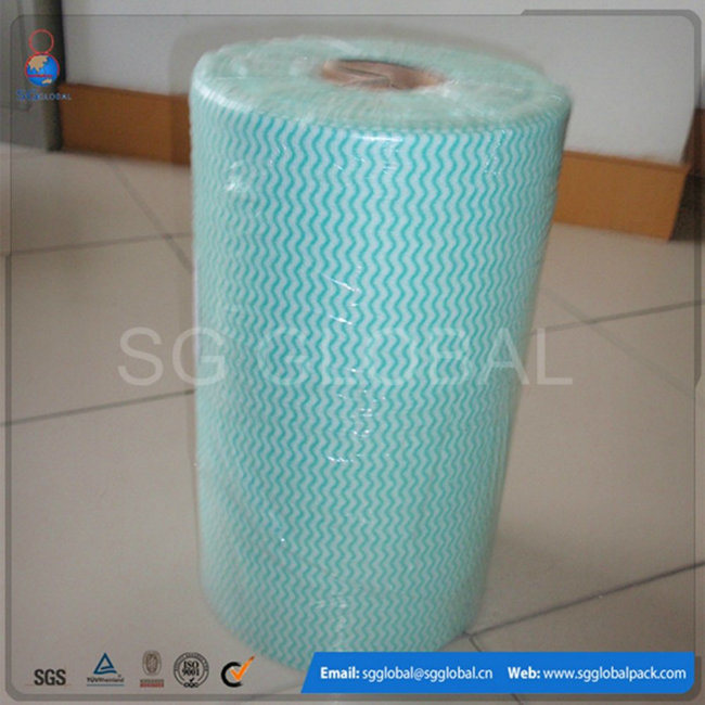 Viscose/Polyester Spunlace Nonwoven Wipes in Roll