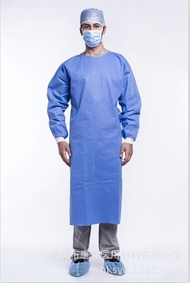 Disposable Hospital Medical Surgicalgown SMS Non Woven Fabric Surgical Gown