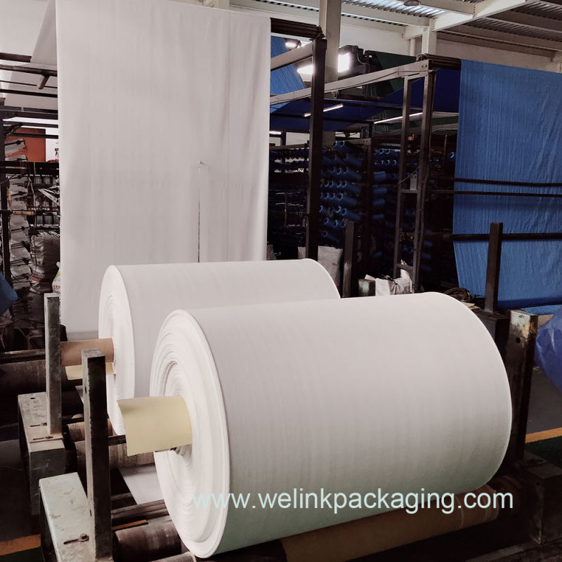 Tube Woven PP Bags PP Woven Fabric Sack Rolls
