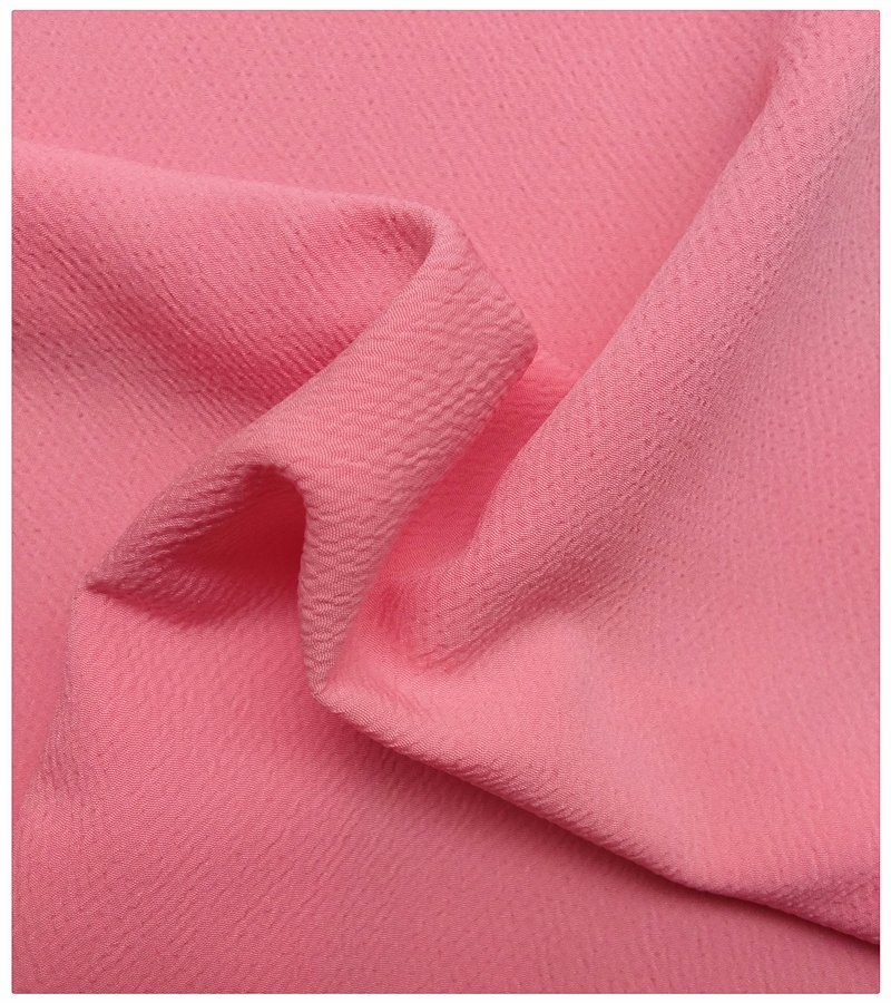 Textile Polyester Crepe Fabric Bodied, Wrinkle Fabric Style