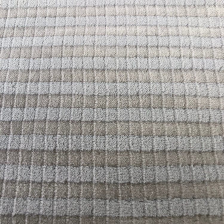 Stripe Jacquard Mink Fleece Fabric