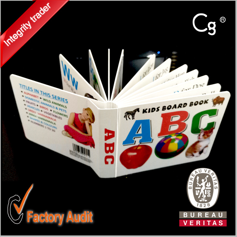 China Cheap Full Color Hardcover Cardboard Child Book Printing, Sticker Book Printing, Kids Board Book Printing
