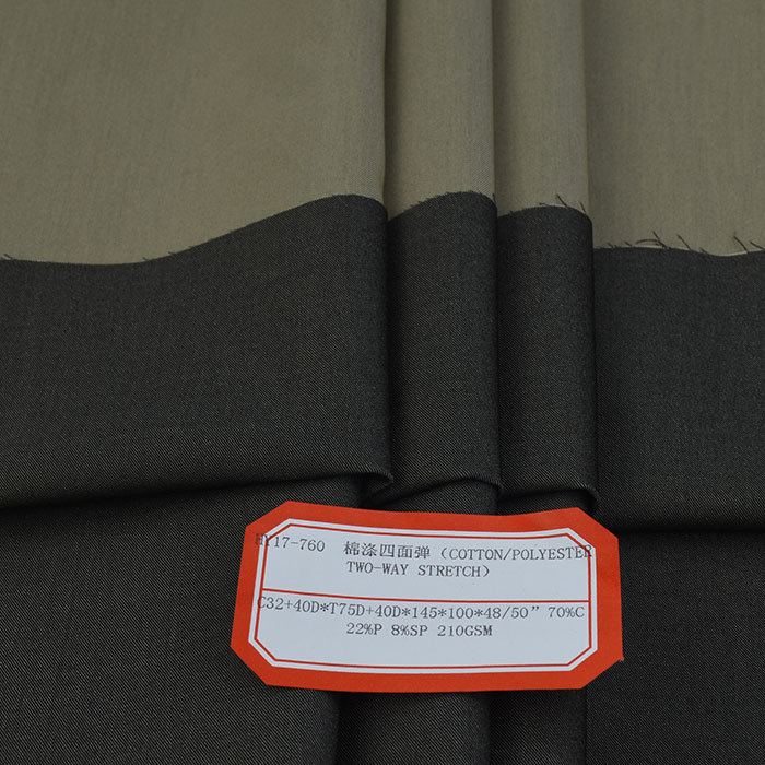 Textile Fabric Black Yarn Dyed Polyester Viscose Rayon Fabric