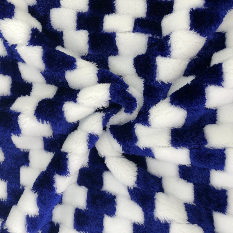 100%Polyester Stripe Melange Flannel Fleece Fabric