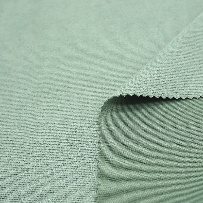 Fabric, Suede, 90%Polyester 10%Spandex 4 Way Stretch Light Color Stripe Suede Fabric