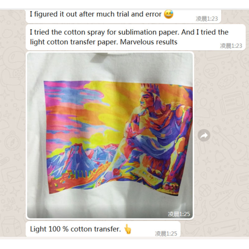 1000ml Sublimation Coating Spray for Cotton Fabrics