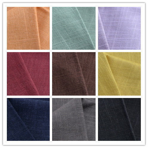 Fashionable Flax Organic Sofa Cotton Linen Mix Fabric