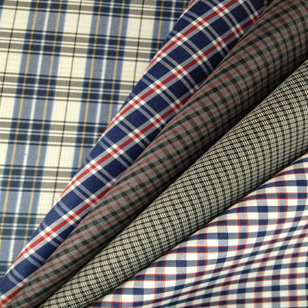 100 Cotton Fabric, 100% Cotton Shirt fabric, Tartan Check, Stripe Fabric