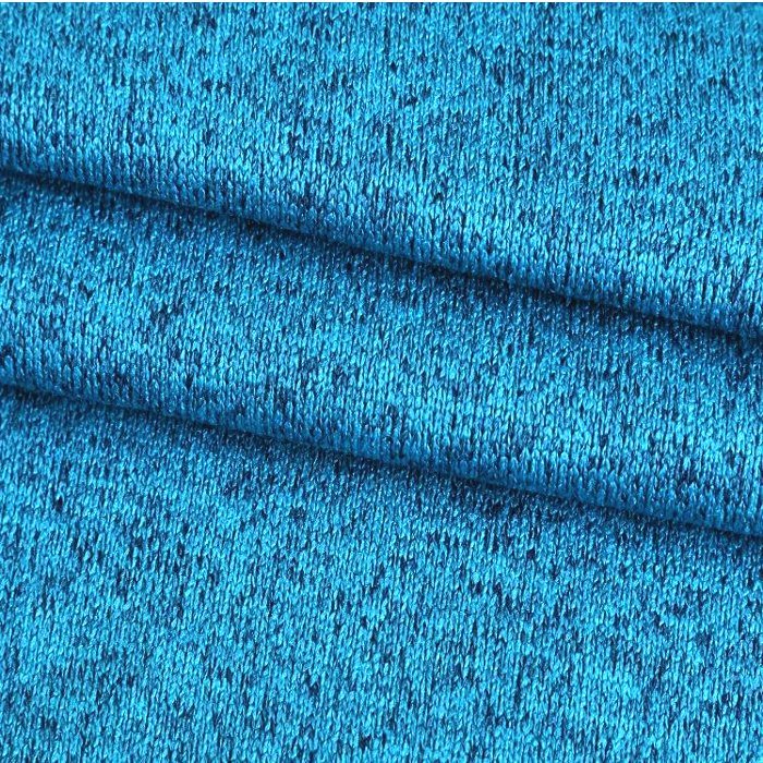 100% Polyester Cationic Yarn Dye Hacci Knit Sweater Fleece Fabric
