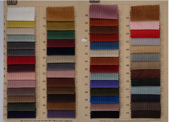 MOQ: 15m. 8Wales Cotton Corduroy Fabric