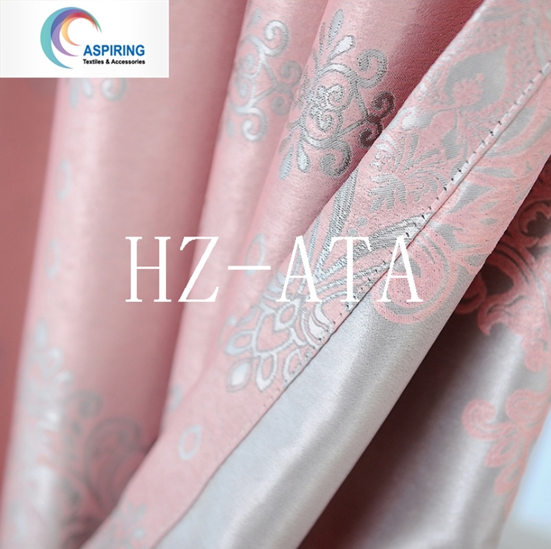 Jacquard Woven 100% Polyester Curtain Fabric