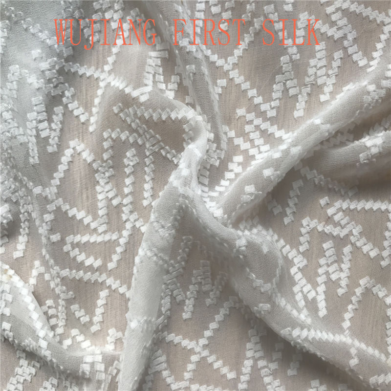 Clip Fabric, Silk Clip Fabric, Silk Cotton Clip Fabric