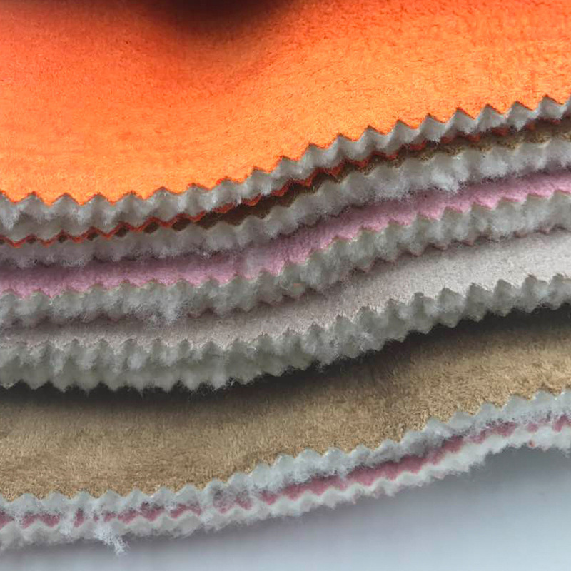 Polyester Knitted Suede Fabric Bonded Berber Fleece for Garment