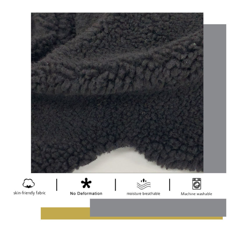Knitted Fabric 100% Polyester Fabric Wool Faux Fur Sherpa Fleece Fabric for Blanket and Coat