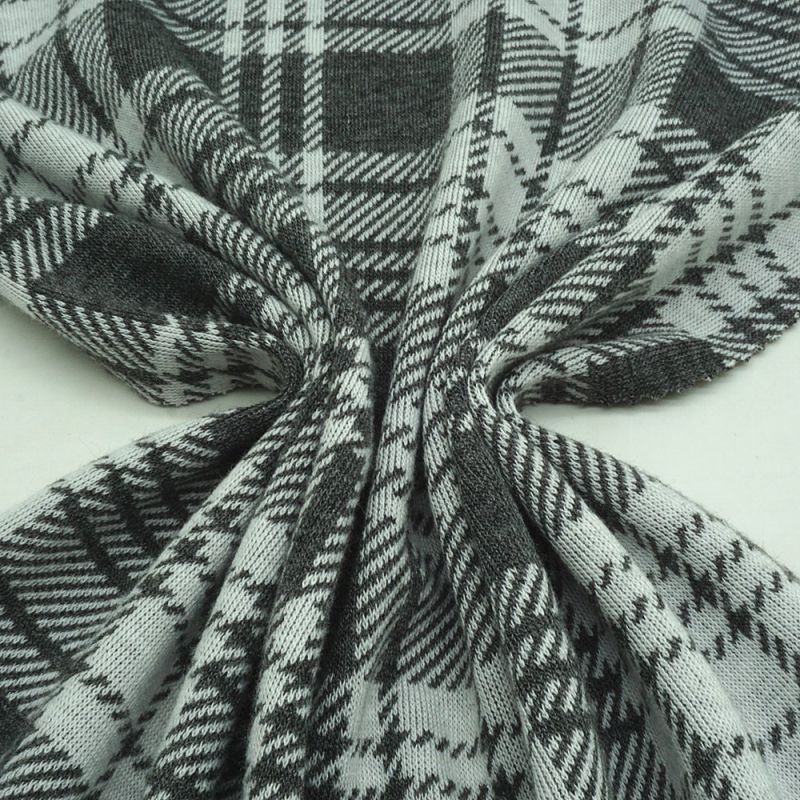 Fabric, Jacquard, 70%Polyester 25%Rayon 5%Spandex Knitting Fabric #Hlj20006